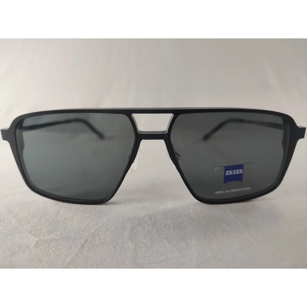 Zeiss ZS23123SLP Sunglasses Matte Black 56-14-140 Navigator with Clip-on NIB